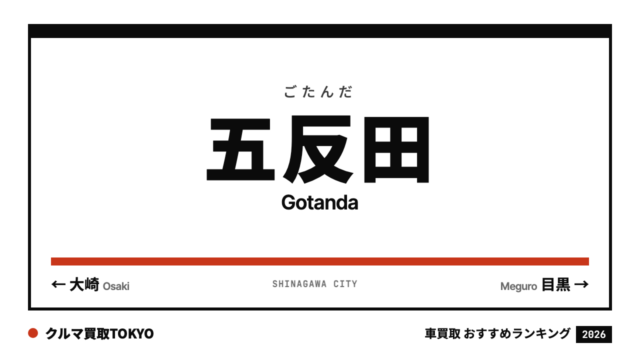 五反田の車買取おすすめランキング（クルマ買取TOKYO）