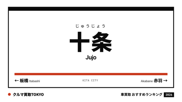 十条の車買取おすすめランキング（クルマ買取TOKYO）