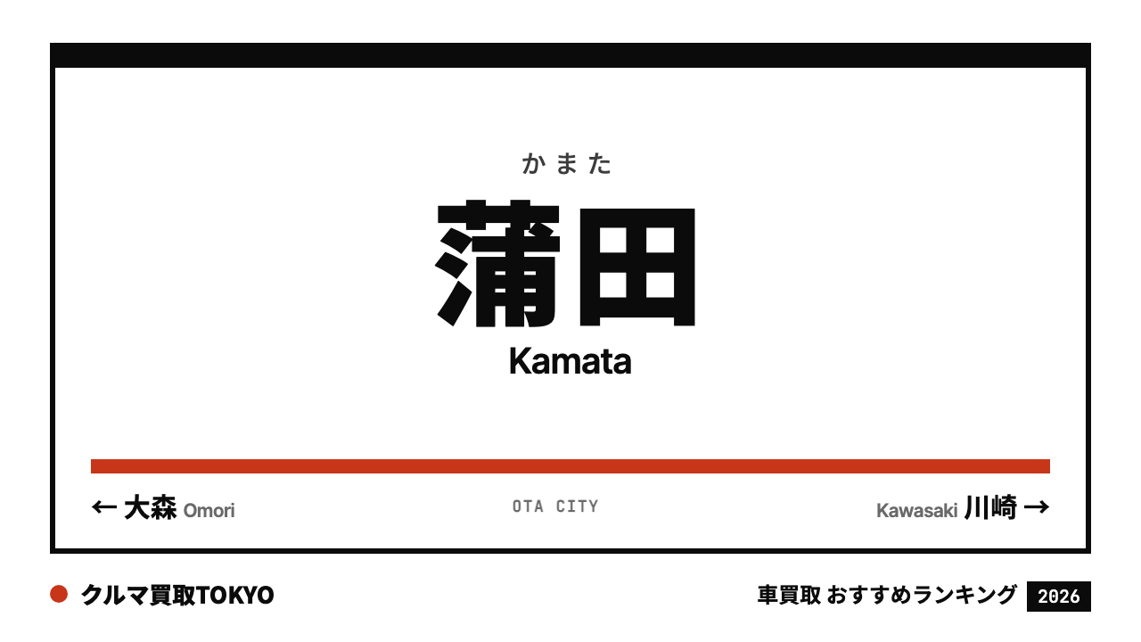 蒲田の車買取おすすめランキング（クルマ買取TOKYO）