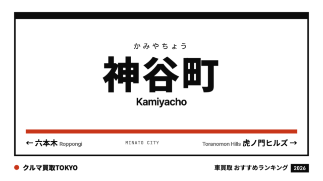 神谷町の車買取おすすめランキング（クルマ買取TOKYO）