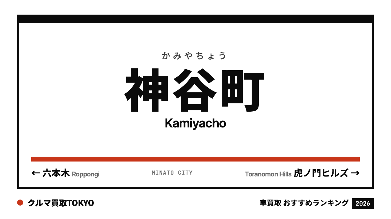 神谷町の車買取おすすめランキング（クルマ買取TOKYO）