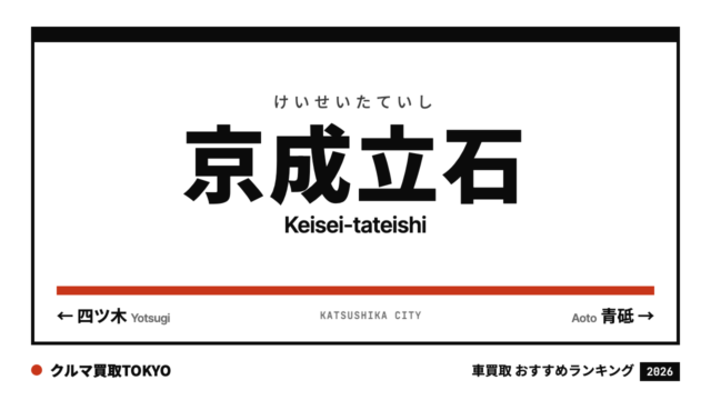 京成立石の車買取おすすめランキング（クルマ買取TOKYO）