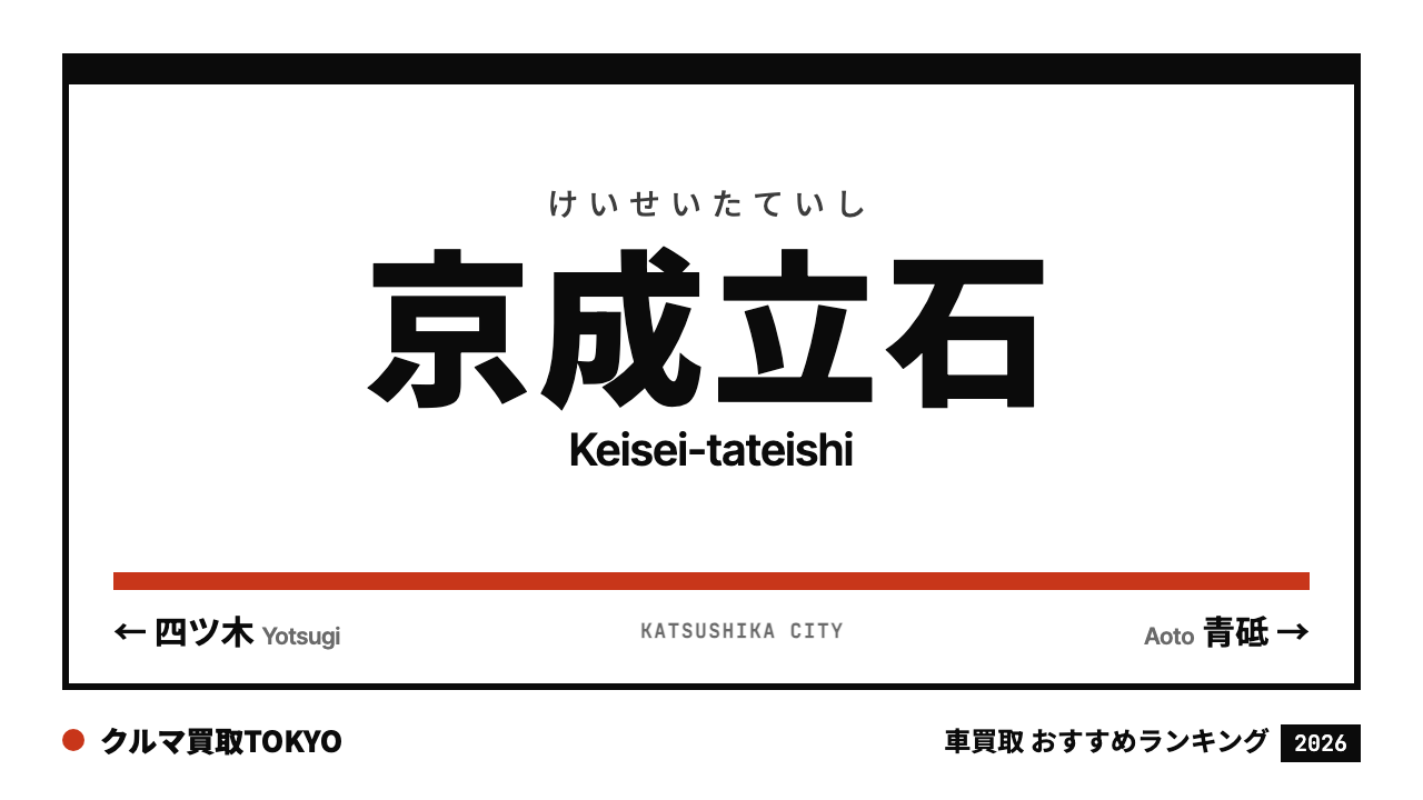 京成立石の車買取おすすめランキング（クルマ買取TOKYO）