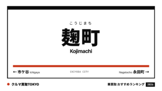 麹町の車買取おすすめランキング（クルマ買取TOKYO）
