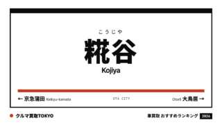 糀谷の車買取おすすめランキング（クルマ買取TOKYO）