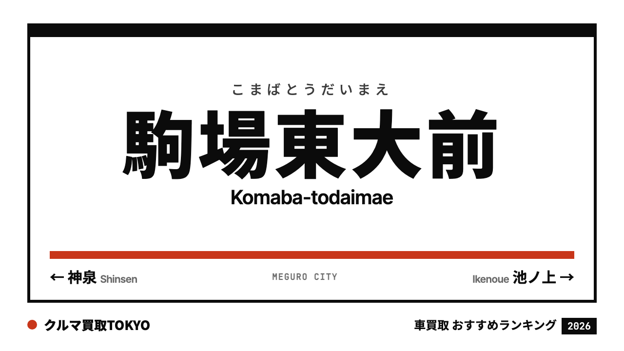 駒場東大前の車買取おすすめランキング（クルマ買取TOKYO）