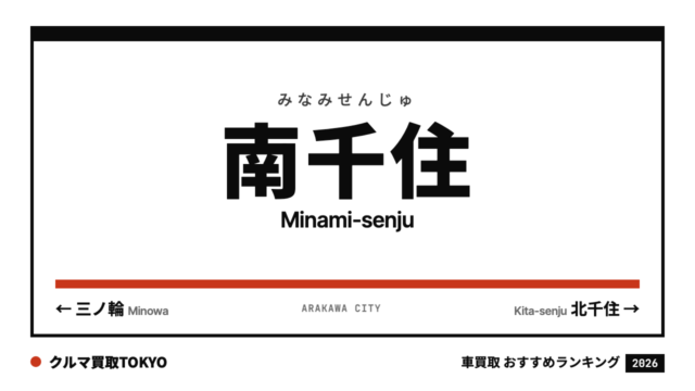 南千住の車買取おすすめランキング（クルマ買取TOKYO）