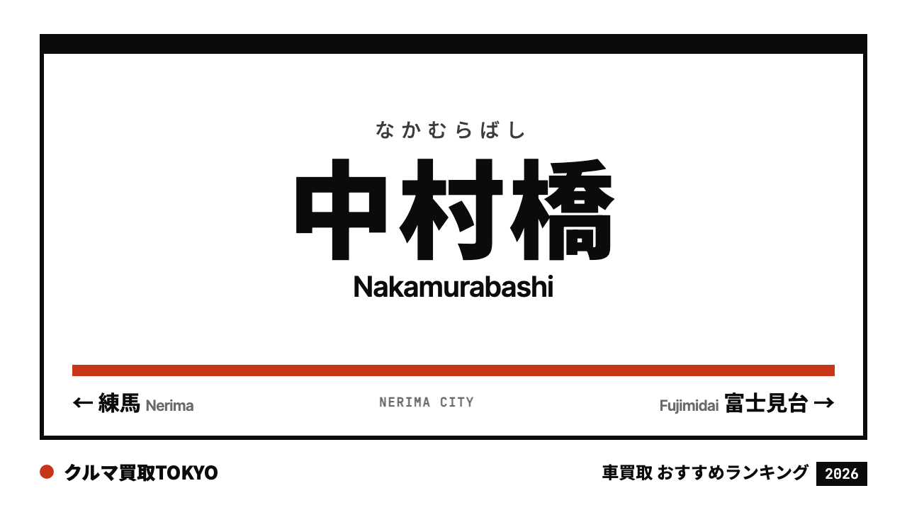 中村橋の車買取おすすめランキング（クルマ買取TOKYO）
