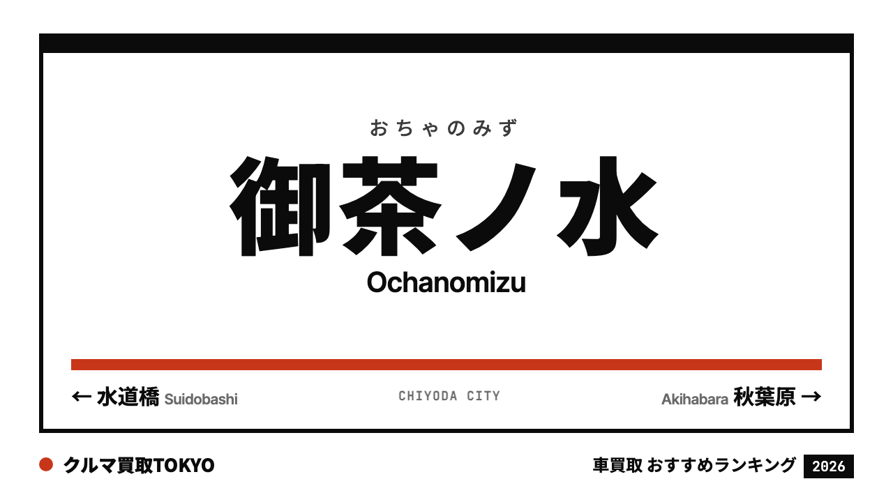御茶ノ水の車買取おすすめランキング（クルマ買取TOKYO）