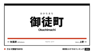 御徒町の車買取おすすめランキング（クルマ買取TOKYO）