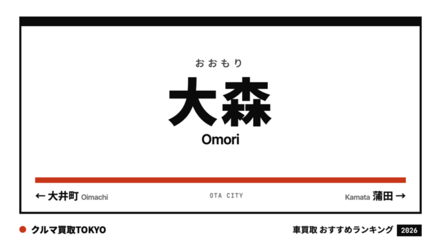 大森の車買取おすすめランキング（クルマ買取TOKYO）