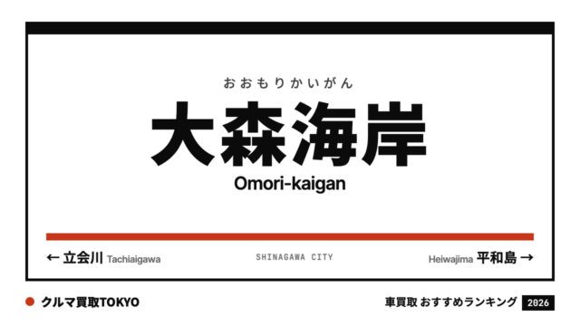 大森海岸の車買取おすすめランキング（クルマ買取TOKYO）
