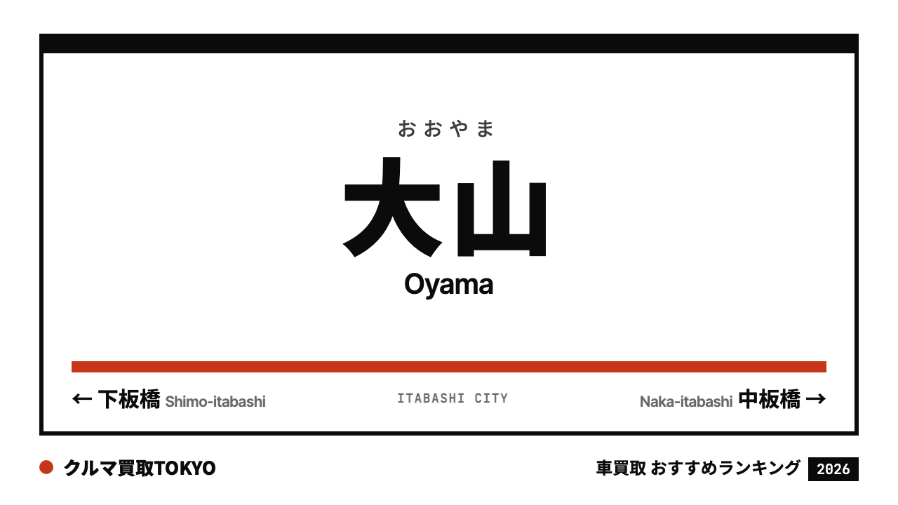 大山の車買取おすすめランキング（クルマ買取TOKYO）