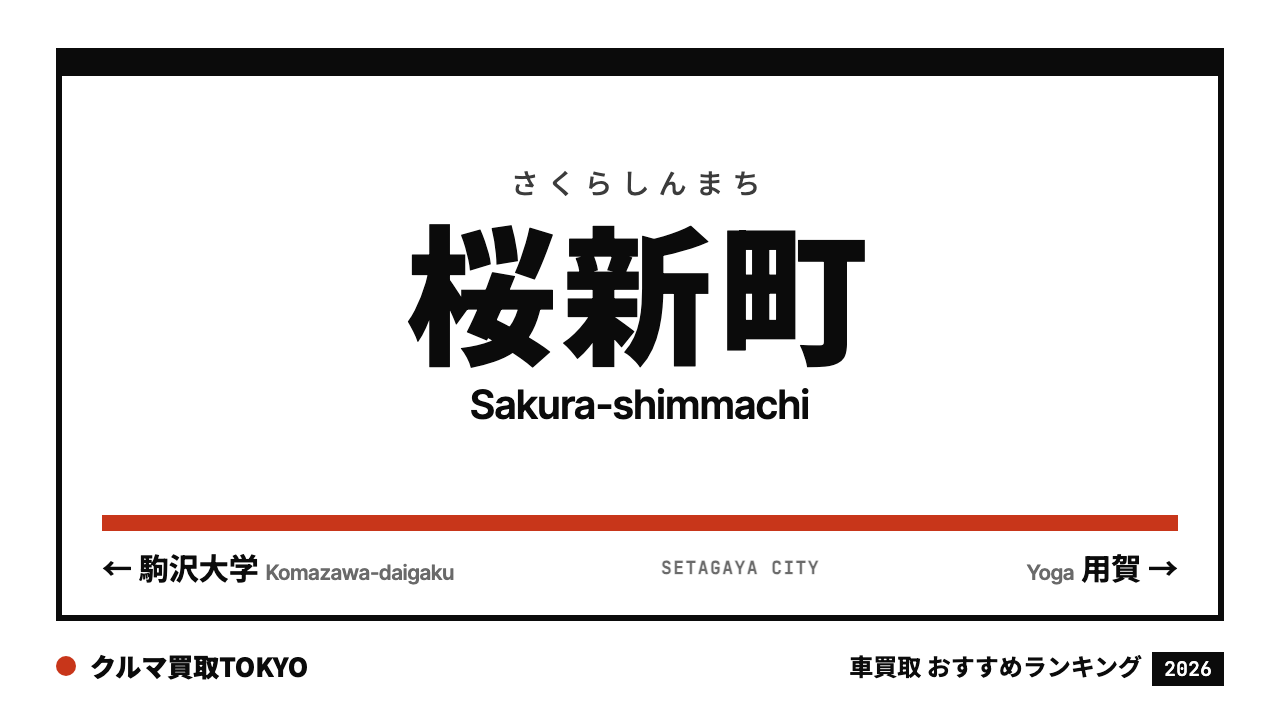 桜新町の車買取おすすめランキング（クルマ買取TOKYO）