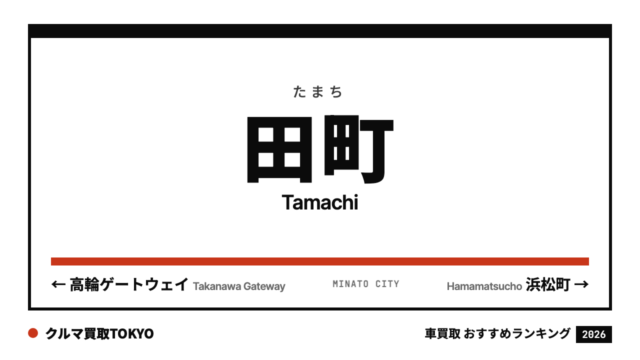 田町の車買取おすすめランキング（クルマ買取TOKYO）