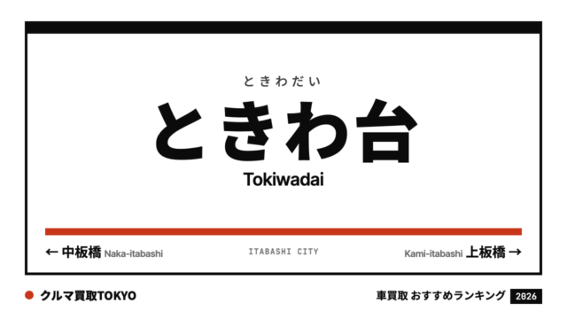 ときわ台の車買取おすすめランキング（クルマ買取TOKYO）