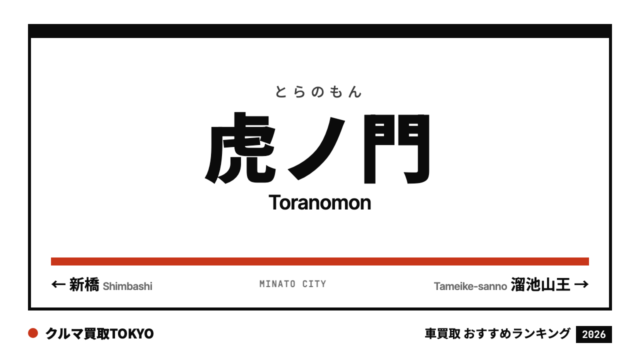 虎ノ門の車買取おすすめランキング（クルマ買取TOKYO）